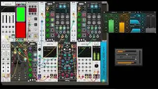 VCV Rack Radio Short Waves processed with Bleass Delay VST