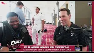 Temple Football head coach KC Keeler at American Media Day