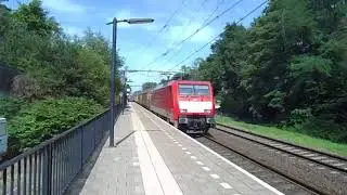 DBC 189 077 komt met de Nosta shuttle door Hengelo Oost!