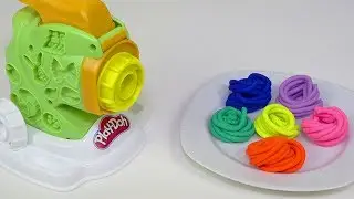 How to Make PlayDough Colorful Spaghetti | Play-Doh Spaghetti Factory | Kindergarden TV