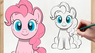 COME DISEGNARE PINKIE PIE 🎉 | My Little Pony | Tutorial di Disegno | Primo Disegni