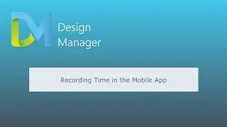 Design Manager iPhone App - Track Time