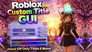 Custom Title Gui Roblox Studio✨(Overhead System)