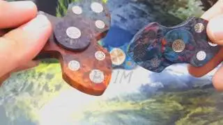 CETIM Fidget Spinner Ceramic Bearing  Resin Stabilized  Burl