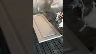 How to paint cabinet doors with an HVLP paint sprayer
