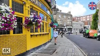 London Flea Market: Notting Hill & Portobello Market Walking Tour [4k]