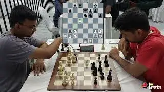 King Escapes through a Slippery Slope? GM Mitrabha v IM Sambit | 1st Bangalore GM Blitz 2024