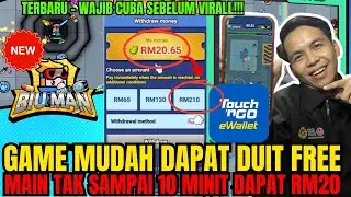 BIU MAN APP BARU KELUAR ‼️ MAIN GAME DAPAT DUIT HINGGA RM210 KE TOUCH N GO EWALLET