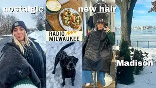 A Few Days In My Life In Wisconsin Vlog: Dunkin runs, NEW Hair & more
