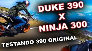 Testando a KTM Duke 390 vs Ninja 300