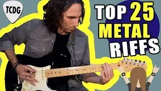 Los 25 Mejores Riffs de METAL De La Historia (Que debes saber tocar en guitarra el&eacute;ctrica)