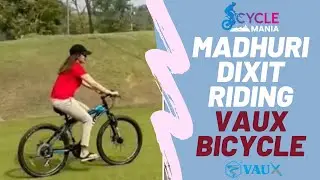 Madhuri Dixit Riding Bicycle