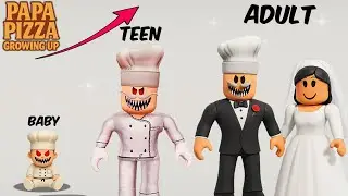 Roblox Scary Obbys Monsters Growing Up Evolution!🧑🏾&zwj;🍳👹📈 | Papa Pizza, Mr. Funny, Barry Cop