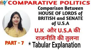 Comparison Between British HOUSE OF LORDS and American SENATE | Part - 7