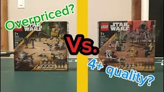 327 clone troopers battle pack Vs. Clone trooper and battle droid battle pack #lego