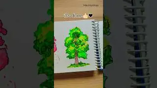 💚#shorts #shortvideo #painting #art #watercolorpainting #youtubepartner #viralvideo