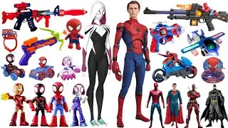 13 minute exciting Spider Man series toy unboxing, Marvel hero characters, popular action figures.