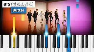 BTS (방탄소년단) - Butter - Piano Tutorial
