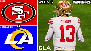 49ers vs. Rams | Week 5 Simulation | Madden 26 PS5 Gameplay