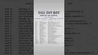 Fall Out Boy rock band is finally going on World Tour the entire year of 2023