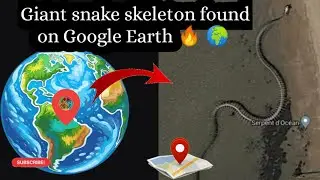 Giant snake skeleton found on Google Earth 🔥🌍#googleearth #mapguide #viralvideo
