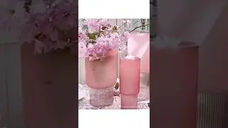 Pink Cylindrical Vase #shorts