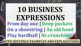 Learn English Today | 10 BUSINESS EXPRESSIONS with examples