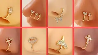 1pc Copper U-Shaped Cubic Zirconia Snake Decor Nose Ring Body Jewelry Gift For Women