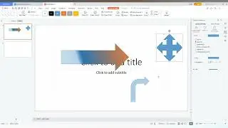 How to insert block arrows  in wps presentation