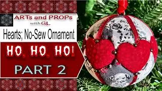Want a Unique Gift Idea? Make This No Sew Fabric Ornament