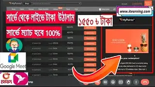 নতুন কাজ শিখে ১দিনেই 15 ডলার Withdraw করে দিলাম Google Meet এর মাধ্যমে | IT Earning