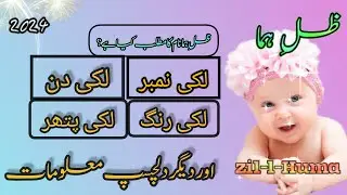 Zill-e- Huma name meaning and lucky  number urdu & Hindi |Zil -e-Huma naam ka matlab 2024|ظلِ ہما