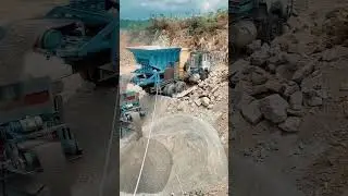 Mobile box crusher with flexible transfer and large output  #indonesia #machine #crusher