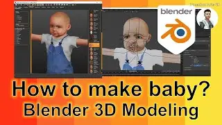 How to make 3D Baby | Blender | MakeHuman | 3D Modeling Tutorial