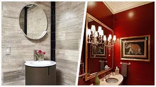 75 Eclectic Powder Room Design Ideas You'll Love ➤