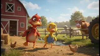 Explore the Farm with Two Ducks | Flick the Red Duck & Gabel the Yellow Duck | Wildlife Documentary
