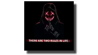 Two Rules In Life | Psy Trance Whatsapp Status | Trance Status Video | New Black Screen Status 2021