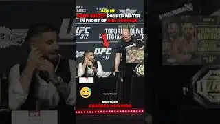 Again, DANA WHITE POURED WATER IN FRONT of ILIA TOPURIA, and then CHARLES OLIVEIRA#ufc #mma #ufc317
