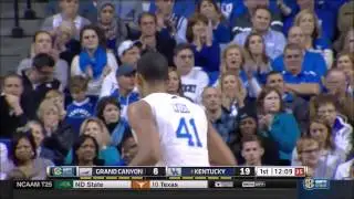 Great Pass from Big Dakari Johnson Leads to a Trey Lyles Dunk