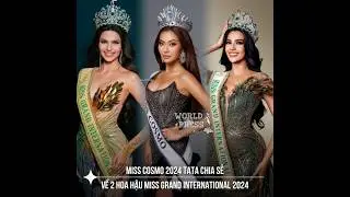 Miss Cosmo 2024 Hoa Hậu Tata Ngọc B&iacute;ch n&oacute;i về drama Nawat Miss Grand International 2024 Rachel Gupta