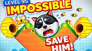 😱 Can You Save the Dog? | Impossible Level Challenge. #savethedoge #viral #doggame #gaming 