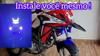 XRE 300 COM FAROL DE MILHA *instalação