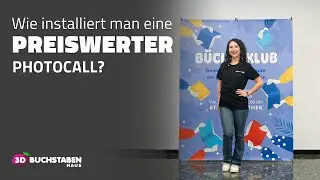 Preiswerter photocall | 3D BUCHSTABEN HAUS