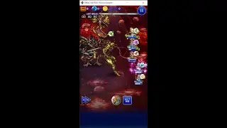 FFRK JP - Elemental Crystal Dungeon (Crusader Earth, Physical Damage Effective): Master clear