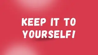 Prophetic Message - It's About Timing, So Keep It To Yourself!