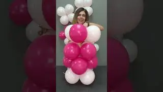 Pink Balloon Garland #balloon #balloonideas #balloongarland