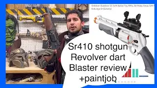 Average man&rsquo;s review of the SR410 shotgun revolver dart blaster plus paint job