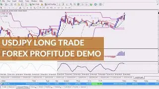 USDJPY Long Trade Demo - Buy Trade Forex Profitude System By Russ Horn Demo