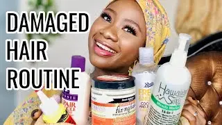 Hijabi Relaxed Hair Routine | How To Fix Damaged Hair For Black Women