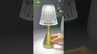 Table Lamp Decorative Diamond Lamp Usb Rechargeable Bedside Lamp With Three Light Modes